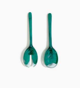 Fabriqué en Inde, couleur personnalisée, écologique, passe au lave-vaisselle, serveurs à salade, revêtement en résine, design moderne, 11 pouces, outils à salade, cuisine à domicile - Product Image 4