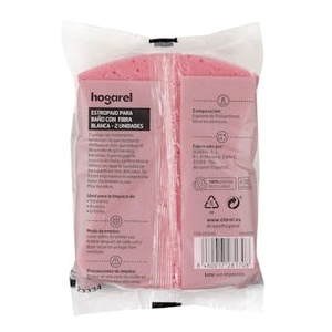Spugna in Fibra Bianca per Bagno, Uso Domestico, 2 Pezzi - Product Image 2
