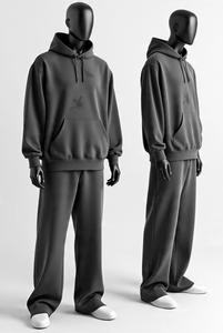 Sweat-shirts personnalisés de haute qualité 420 450 Gsm pour hommes, imprimés, 100% coton, sweat-shirt en polaire, sweat-shirt surdimensionné d'hiver, fabricant de ensembles - Product Image 6