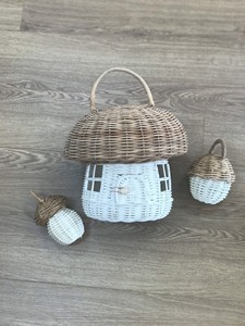 Rattan <b>Mushroom</b> Basket Handmade From Vietnam - Product Image 6
