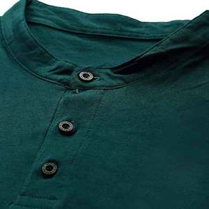 Crewneck Logo personnalisé étiquette vert foncé couleur coton polyester T-Shirt haute qualité prix bon marché - Product Image 2