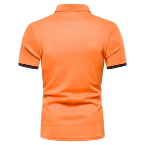 Polos de tela para hombre, diseños de golf de color liso, ropa informal con impresión personalizada, polos de talla grande para hombre - Product Image 2