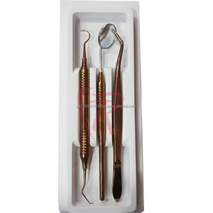 Kit d'examen dentaire de base, ensemble d'instruments de diagnostic en acier, 3 pièces, alimentation manuelle, certifié CE, classe II, garantie 1 an - Product Image 4