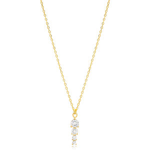 Colgante de plata de ley 925 con piedra de zirconia, collar con abalorio, diseño Redondo, elegante, hecho a mano - Product Image 1