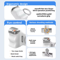 Logo/Kemasan Kustom Tersedia: Pegangan Kamera Ponsel Magnetik dengan Lampu Isi, Bluetooth Shutter Assist Mount untuk Penyangga Fotografi Seluler
