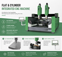 Machine de gravure sur pierre de granit 3D CNC à double tête