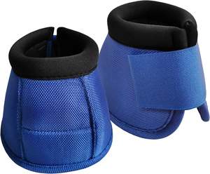 Bottes de cloche de cheval Bottes de cloche de cheval, sabot balistique équin Overreach Bell Boots Blue English horse racing products from India - Product Image 2