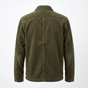 <b>Men's</b> Autumn Corduroy Chore <b>Jacket</b> Vintage Casual <b>Warm</b> Workwear <b>Jacket</b> OEM ODM Wholesale Factory Custom Logo - Product Image 2
