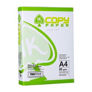 กระดาษถ่ายเอกสาร IK PLUS สีขาว A4 80 แกรม ลดราคาพิเศษ - Product Image 1