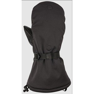 Gants d'hiver convertibles Alda, paume en peau de chèvre, dos en softshell, fermeture éclair amovible, mitaines isolées, tactiques, 2 en 1 - Product Image 2