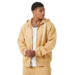 2025 dernière arrivée très exigeant sweats à capuche respirants pour homme 100% coton fermeture éclair vers le haut plaine hommes hiver porter fermeture éclair à capuche - Product Image 3