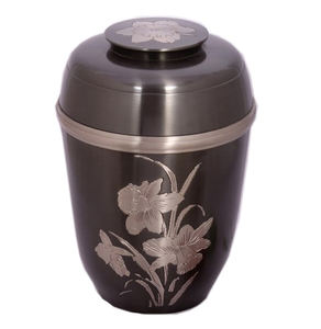 URNE FUNÉRAIRE EUROPÉENNE EN LAITON POUR CENDRES HUMAINES - Product Image 2