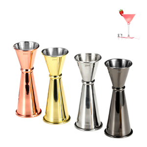 Jigger de Bar Premium de Acero Inoxidable 18/8 de 25/50ml con Líneas de Escala Grabadas Internamente, Taza Medidora Doble para Cocteles, Venta al por Mayor - Product Image 1