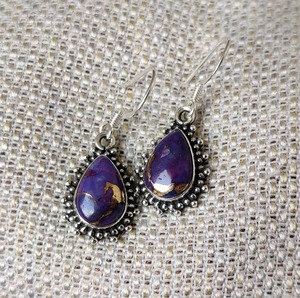 Boho Style 925 Sterling <b>Silver</b> Turquoise Gemstone <b>Earrings</b> Jewelry Handmade <b>Silver</b> <b>Earrings</b> Jewelry For Women <b>Wedding</b> Gift For - Product Image 1