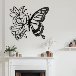 Panel de pared de metal contemporáneo de diseñador para el hogar, colgante de pared artístico hecho a mano, acento Interior moderno - Product Image 6