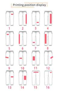 Vente de vêtements de créateur, pantalon de survêtement personnalisé délavé à l'acide, imprimé graphique, coupe masculine, bordure effilochée, délavé au soleil, pour un style décontracté, évasé ou droit - Product Image 6