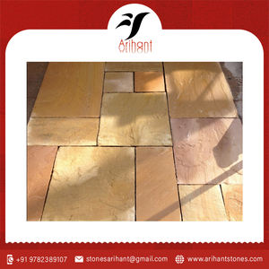 Nouvelle collection de grès jaune Lalitpur élégant très vendu pour les carreaux de sol extérieurs Taille personnalisée - Product Image 2