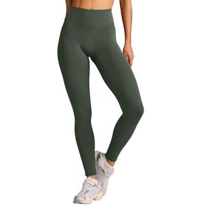 Leggings de yoga taille mi-haute unis pour femme, dos croisé en V, effet push-up, anti-odeur, sans couture frontale, pour le sport et l'entraînement - Product Image 2