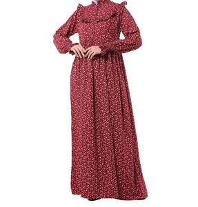 Robe longue et modeste pour femmes musulmanes de qualité supérieure teintes unies Robes élégantes à vendre aux meilleurs prix d'Inde - Product Image 1