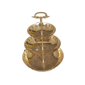 <b>Wedding</b> Party Supplies <b>Cake</b> Stand Table Rounded Fruit <b>Cake</b> Serving Stand Antique Finishing <b>Cake</b> Stand Flower Shape <b>Cake</b> Stand - Product Image 2