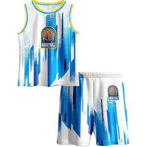 Prix de gros, uniforme de basket-ball uni pour hommes, uniforme de basket-ball de haute qualité, uniforme de basket-ball confortable pour enfants - Product Image 3