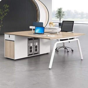 Luxury Modern Commercial Use Office Furniture Extendable <b>Desks</b> Workstations Stylish Wood Panel Style ML Brand 3-Year Warranty - Product Image 3