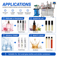 Machines de remplissage et de bouchage automatiques pour flacons d'échantillons de parfum, d'huiles, d'encres parfumées et de cosmétiques de 10 ml