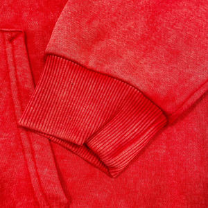 เสื้อฮู้ดดี้ผ้าฟลีซฟอกสีแบบ OEM ดีไซน์ยอดเยี่ยมสำหรับผู้ชาย ฤดูหนาว ผ้าฝ้ายผสม ระบายอากาศได้ดี ป้องกันรอยยับ ป้องกันขนร่วง แห้งเร็ว พิมพ์ลายดิจิทัล - Product Image 4