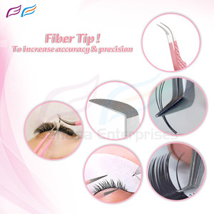 แหนบต่อขนตาปลายไฟเบอร์เคลือบสีพรีเมียม พร้อมบริการ OEM สำหรับผู้นำเข้าผลิตภัณฑ์ความงามโดย Bahasa Pro - Product Image 3