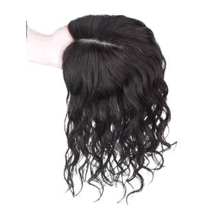 Glamorous Wavy Pattern Natural 5-5 Women Silk Women Topper <b>Hair</b> <b>Extension</b> Human Remy <b>Hair</b> <b>Black</b> Long <b>Hair</b> <b>Extensions</b> For Women - Product Image 1