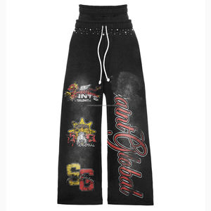 ชุดวอร์มผ้าฝ้ายคุณภาพสูงแบบกำหนดเองสำหรับผู้ชาย เสื้อฮู้ดดี้และกางเกงจ็อกเกอร์ ชุดฮู้ดดี้โอเวอร์ไซส์แบบสวมหัว กางเกงวอร์มแบบซักแล้ว ชุด 2 ชิ้นสำหรับผู้ชาย - Product Image 5