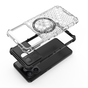 Coque de chargement sans fil pour Xiaomi 14 Ultra 5G 13 Pro 12S 12 <span class=keywords><strong>12X</strong></span> 13T <span class=keywords><strong>Redmi</strong></span> K60 K60E K70 K70E POCO F6 NOTE13 Honeycomb Back Cover - Product Image 3