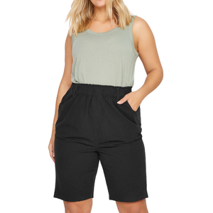 Shorts de Compresión de Talla Grande, Cintura Alta, Soporte Atlético, para Entrenamiento, Gimnasio, con Ajuste Cómodo y Elástico - Product Image 1