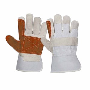 Guantes de Trabajo Reforzados de Piel de Vacuno, Resistentes al Calor y a las Chispas, Guantes de Trabajo Canadienses para Trabajos de Construcción, Jardinería y Hogar - Product Image 2