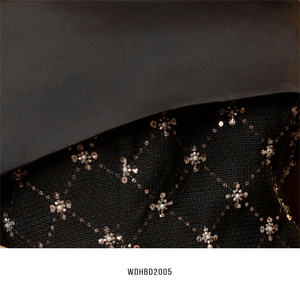 Robe de soirée noire pour femmes Slim Fit A-ligne sans manches Satin robe de bal de luxe nœud col Maxi longueur motif de caractère élégant - Product Image 4