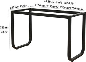 Patas de mesa industriales negras, base de hierro resistente para muebles de bricolaje, escritorios y mesas de comedor - Product Image 5