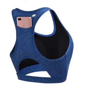 Ensemble de soutien-gorge de sport à haute intensité Fitness Yoga haut soutien-gorge respirant sans couture dos nu soutien-gorge de sport ajustement antichoc grande taille XL - Product Image 6