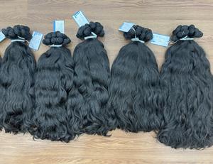 2025 meilleure vente vierge cuticule trame Double dessiné bouclés vague naturelle Extensions de cheveux grand Stock brut cheveux humains Vietnam dentelle - Product Image 4