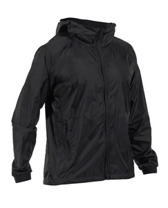 Chaqueta Cortavientos Impermeable Color Negro, Informal y Formal, de Secado Rápido, Transpirable y Repelente al Agua - Product Image 5
