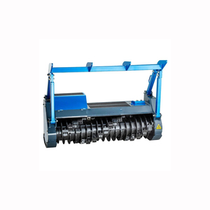 Broyeur à tambour compatible Skid Steer pour la gestion forestière de déchiquetage de débroussaillage de terrain de tracteur et l'enlèvement de souche d'arbre - Product Image 2