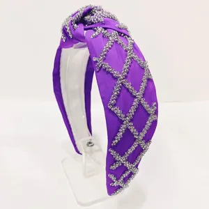 Fabric & Seed Glass Beads Made Funky and Trendy Fashion Hair Accessories Knotted Style Hair Bands Headbands
