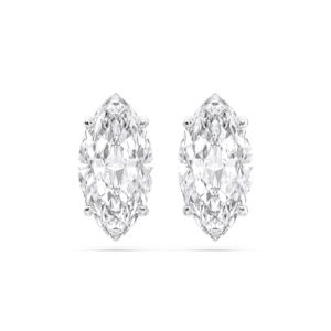 4,00 CT F/VS Marquise Cut Lab Grown Diamond Four Prong Set Stud Earring Hecho en oro sólido para unisex - Product Image 3