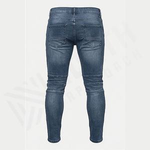 Jeans en denim décontractés personnalisés en gros, couleur personnalisée, pantalon pour hommes, couleur classique personnalisée, pantalon droit en gros - Product Image 2