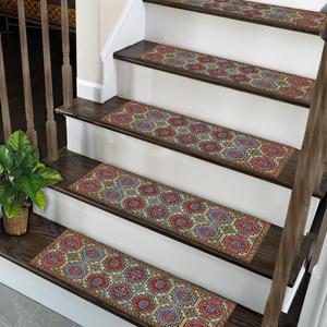 Turkish Design Kilim Step Rug, Vintage Printed Rug, Washable, Personalized - Product Image 2