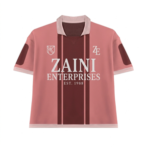 เสื้อผ้าลำลองผู้ชาย เสื้อเชิ้ตขายดี ดีไซน์ใหม่ ปักโลโก้ตามสั่ง ผ้าถัก สีพื้น ระบายอากาศได้ดี แขนสั้น สไตล์สปอร์ต - Product Image 1