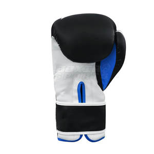 Guantes de boxeo de cuero de primera calidad con ajuste cómodo y muñequera ajustable para taladros de trabajo de almohadilla de bolsa pesada - Product Image 5