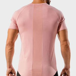 Vente en Gros de Gym de Haute Qualité Design Personnalisé T-shirt de Gym en Coton à Manches Courtes Coupe Slim pour Hommes avec Poche - Product Image 4