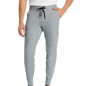 Pantalon de survêtement pour homme en coton non tissé respirant, coupe ajustée, design personnalisé, doux, élégant, style vintage, fermeture à cordon - Product Image 5