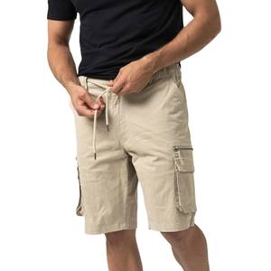 Pantalones cortos informales de alta calidad para hombre, cintura elástica ligera y de secado rápido con cordón, ajuste holgado y remache decorado de estilo Vintage - Product Image 3