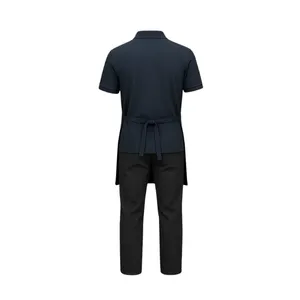 Navy Retail Uniform with Polo Shirt, Apron & <b>Black</b> <b>Pants</b> - Product Image 3